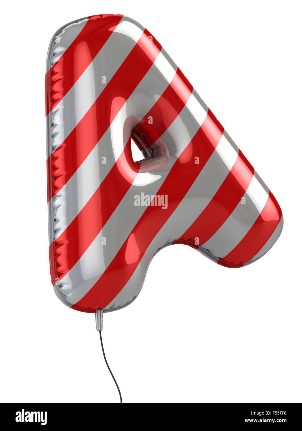 Brief einer Ballon-3D-Illustration Stockfoto