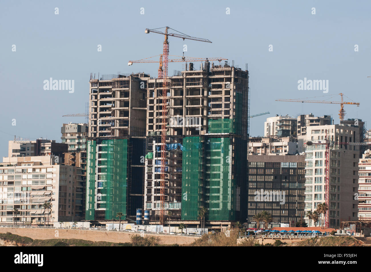Gebäude im Bau Beirut-Libanon Stockfoto
