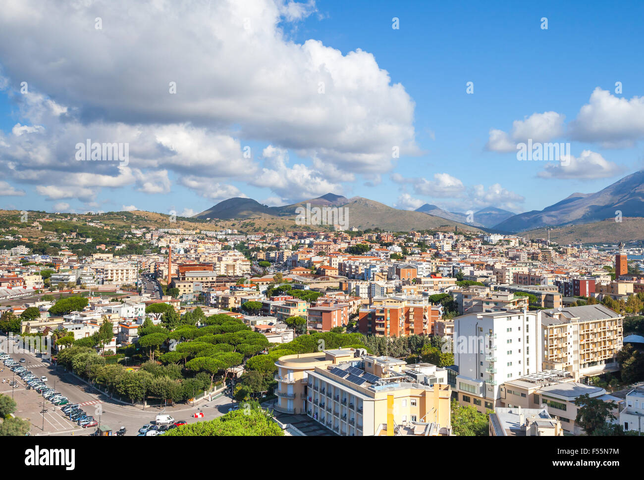 Stadt Gaeta, Italien. Küstenstadt Stadtbild im Sommer Stockfoto