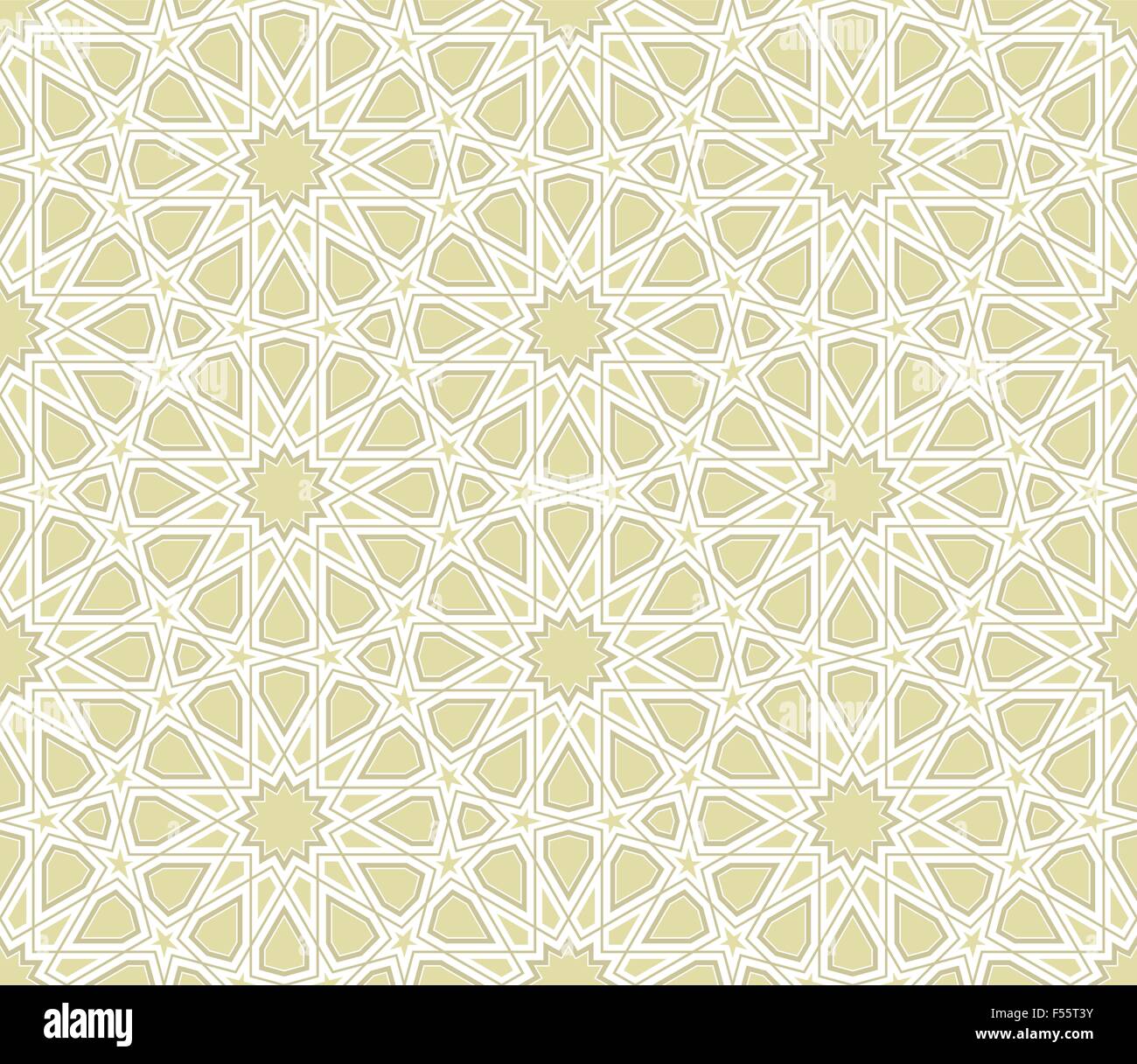 Islamische Star Muster mit hellen Hintergrund, Vektor-Illustration Stock Vektor