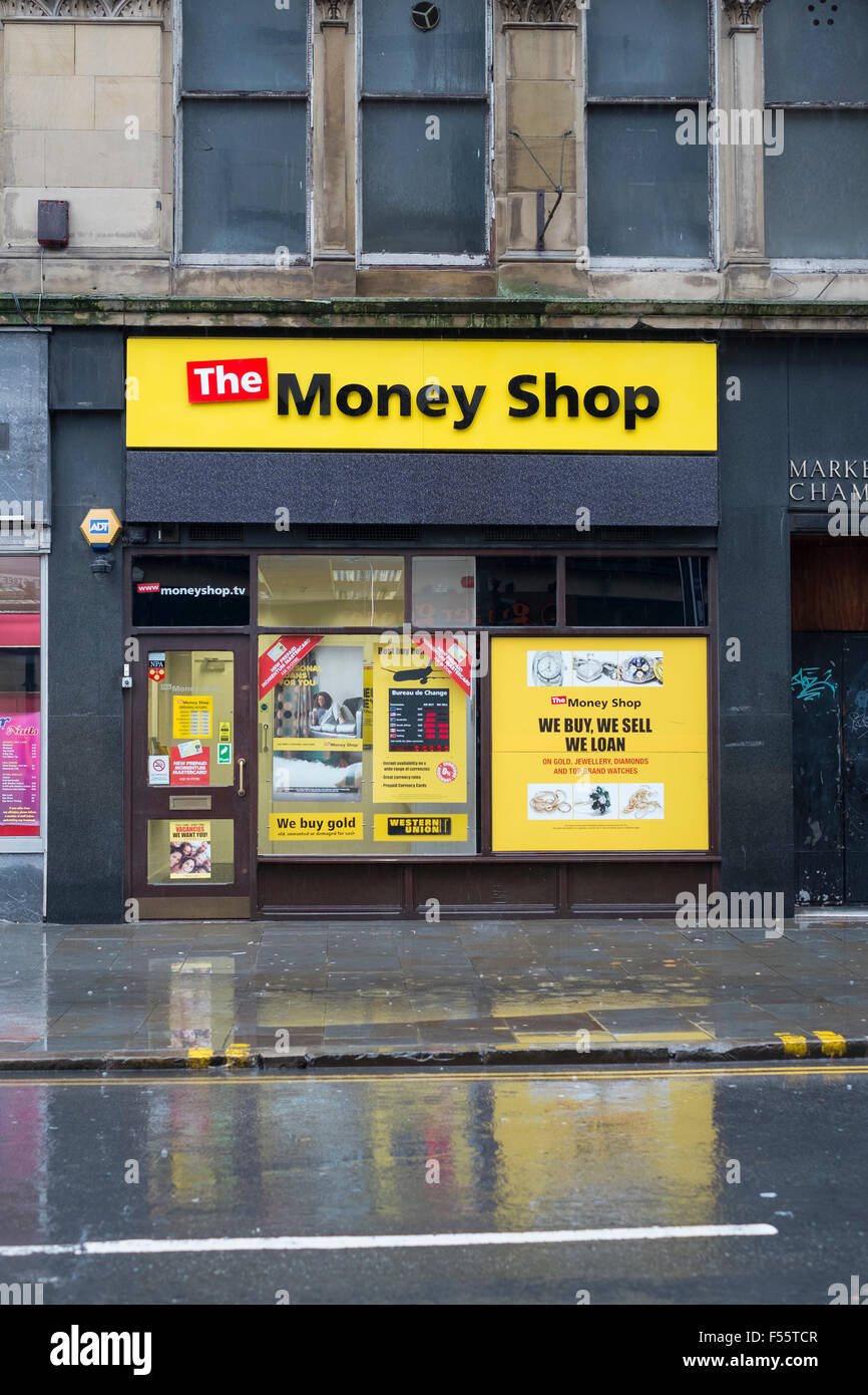 Die Geld-Shop in Bradford West Yorkshire persönliche Darlehen Scheck einlösen Geldwechsel Stockfoto