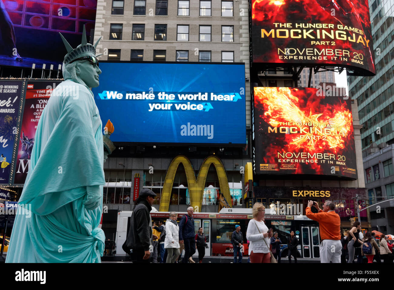 Times Square in Midtown Manhattan, New York City. Stockfoto