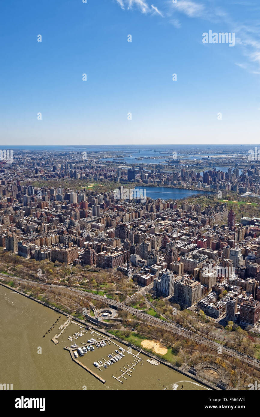 Luftaufnahme von Brooklyn, dem bevölkerungsreichsten Bezirke New York Citys fünf Stockfoto