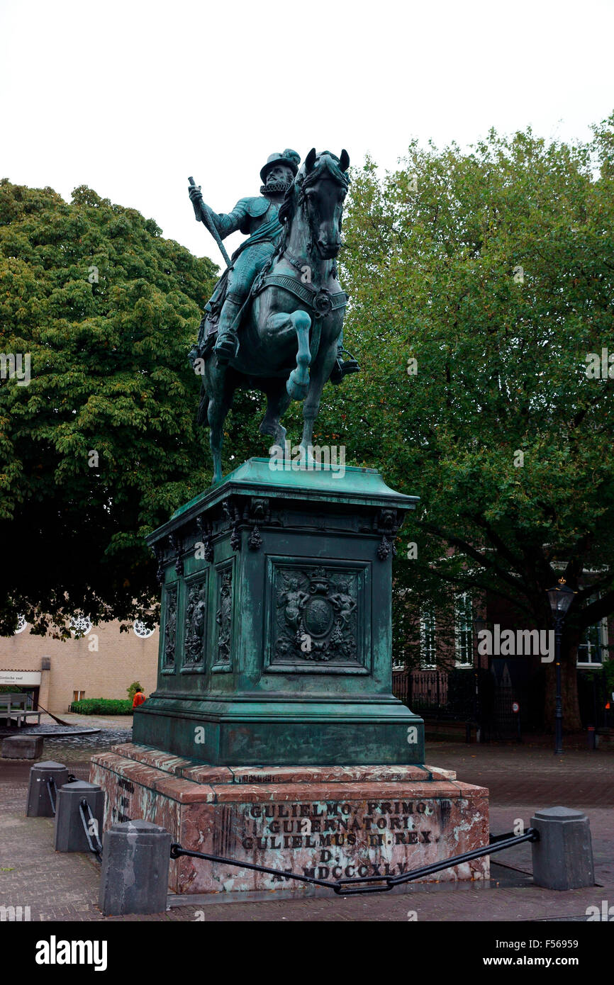 KÖNIG WILHELM II. AD 1845 GEGENÜBER DEM KÖNIGSPALAST DEN HAAG Stockfoto