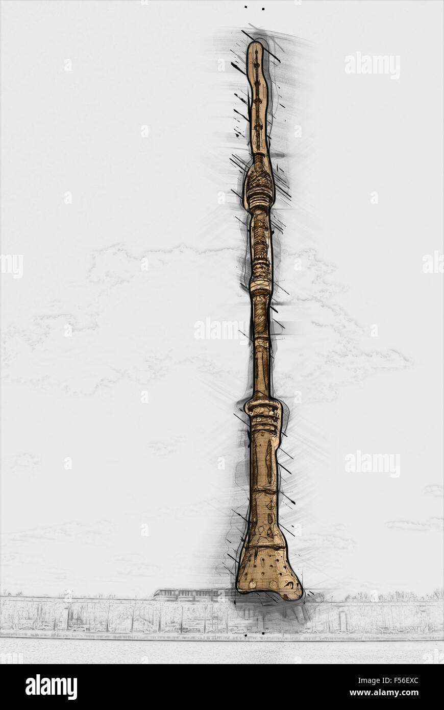 Ostankino-Turm Stockfoto