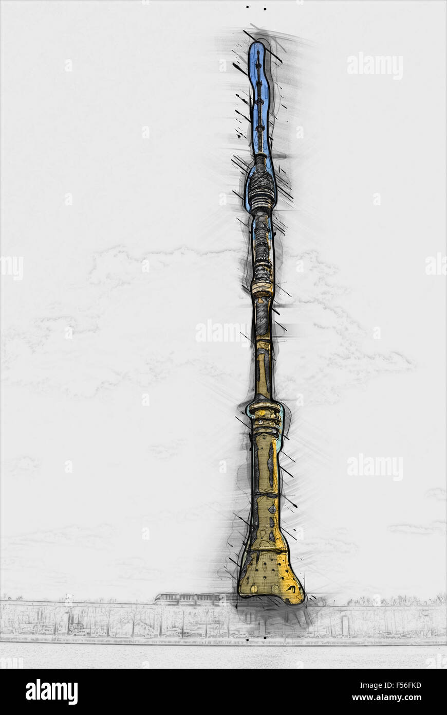 Ostankino-Turm Stockfoto