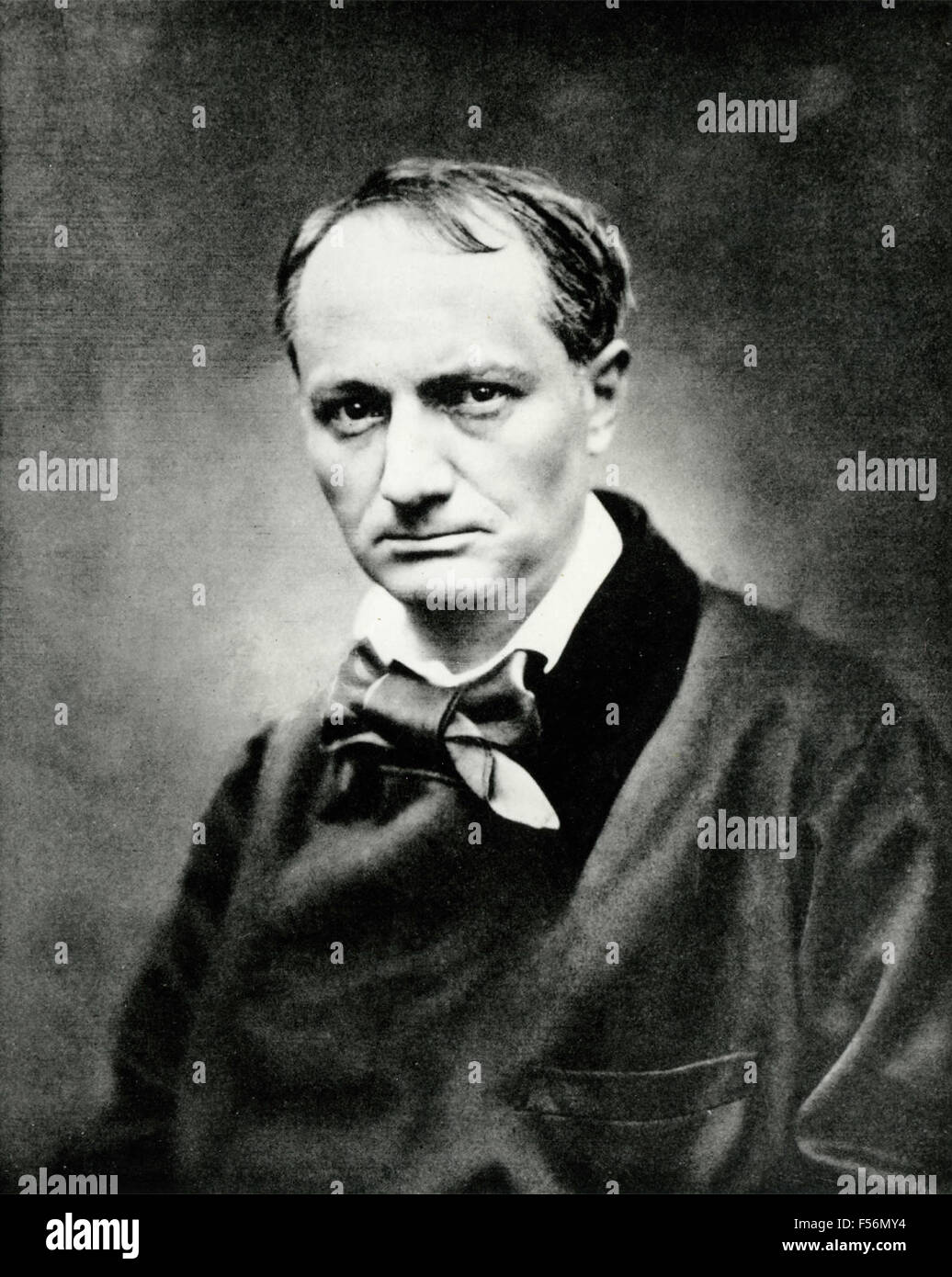 Porträt des französischen Dichters Charles Baudelaire Stockfotografie ...