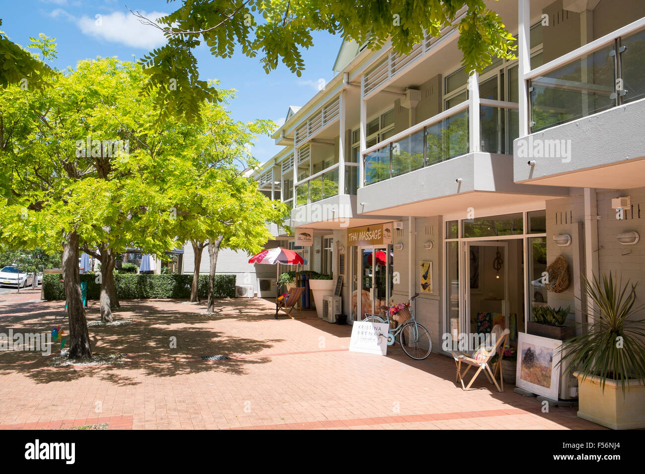 Geschäfte und Geschäfte in Palm Beach Sydney, NSW, Australien an den nördlichen Stränden Stockfoto