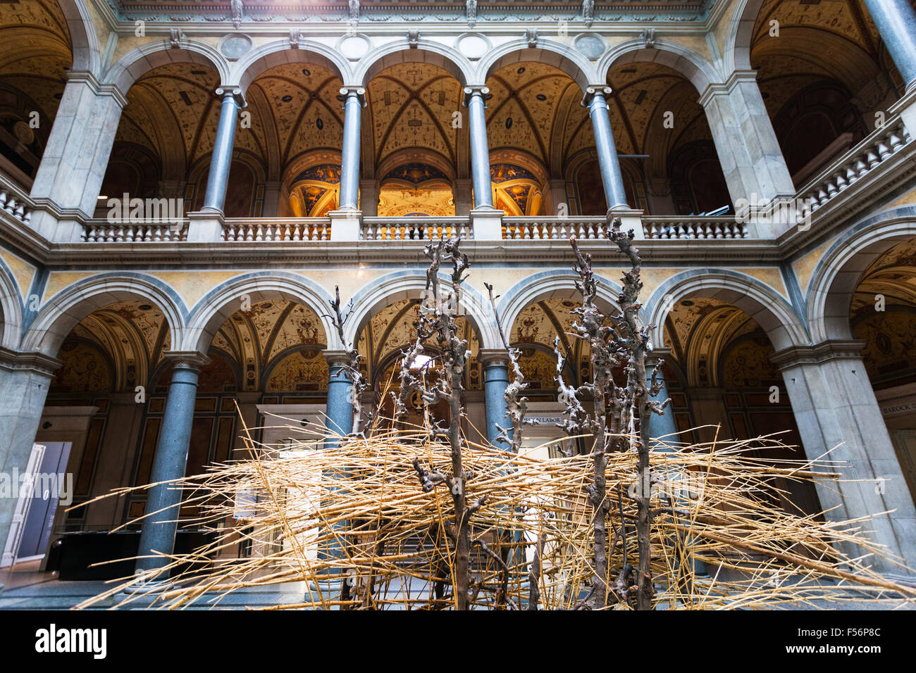 Wien, Österreich - 27. September 2015: Halle der MAK - österreichische Museum für angewandte Kunst. Im Jahre 1863 genehmigte Kaiser Franz Joseph die e Stockfoto