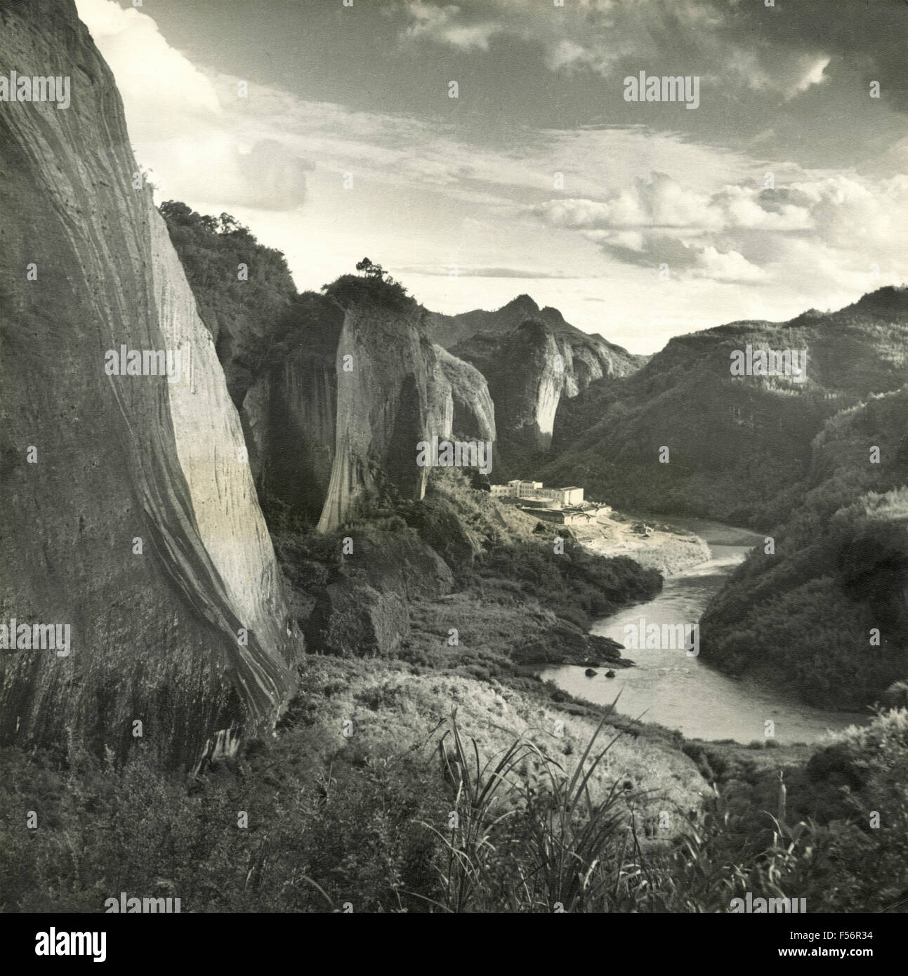 Ein Sanatorium auf dem Berg Wuyishan, China Stockfoto