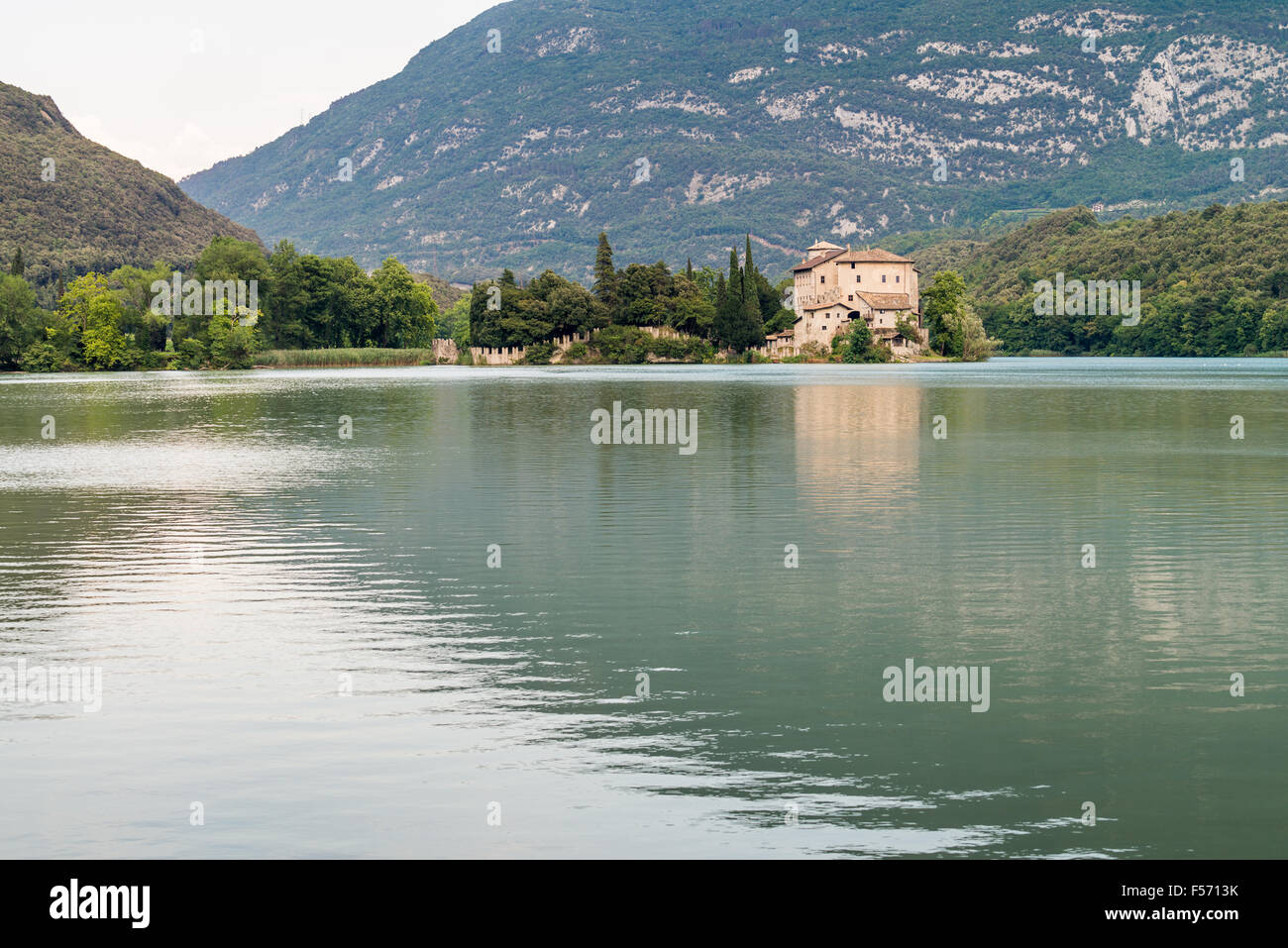 Lago di Toblino, Italien, Europa. Stockfoto