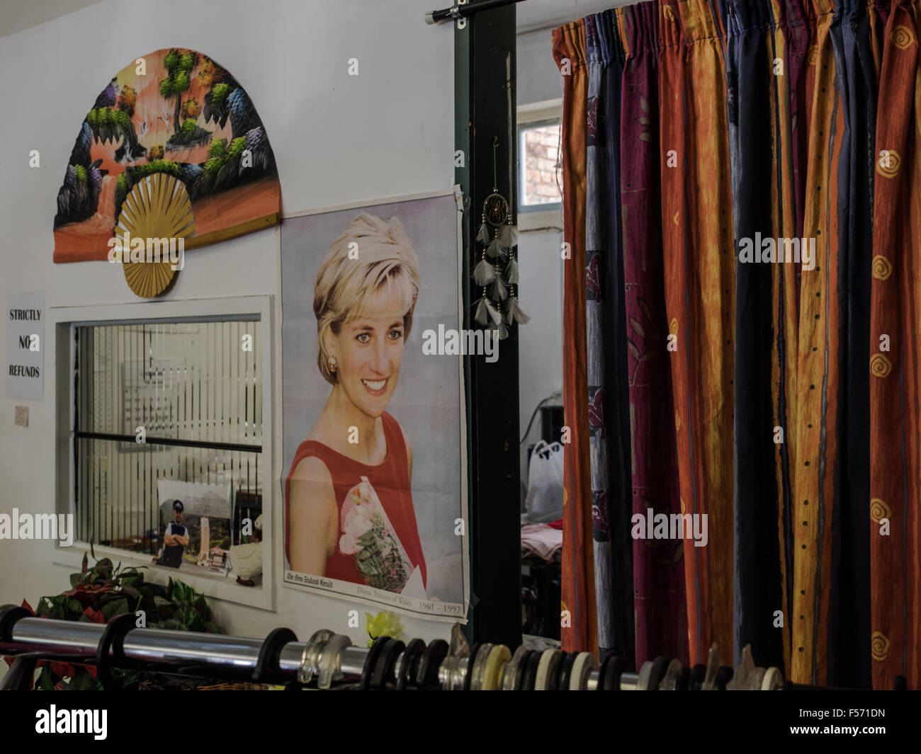 Prinzessin Diana, Charity-Shop, Te Aroha, Neuseeland Stockfoto