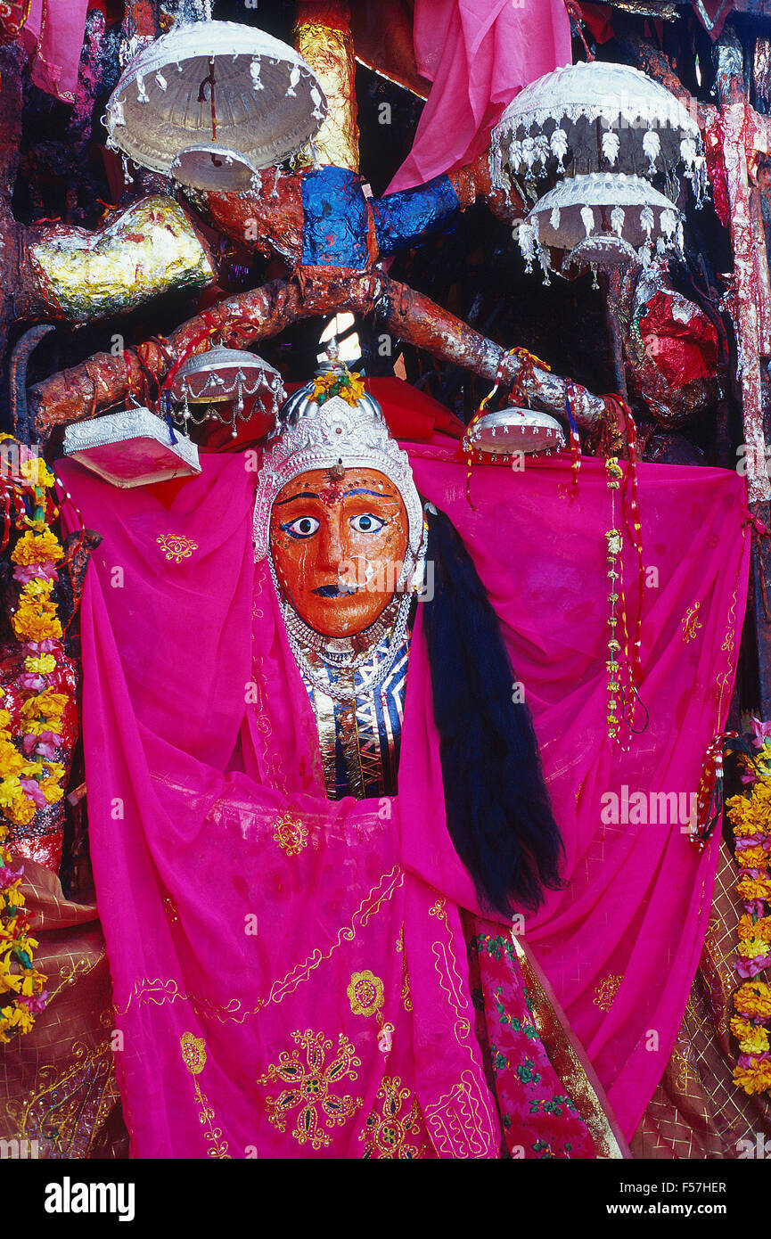 Idol der hindu-Göttin (Indien) Stockfoto