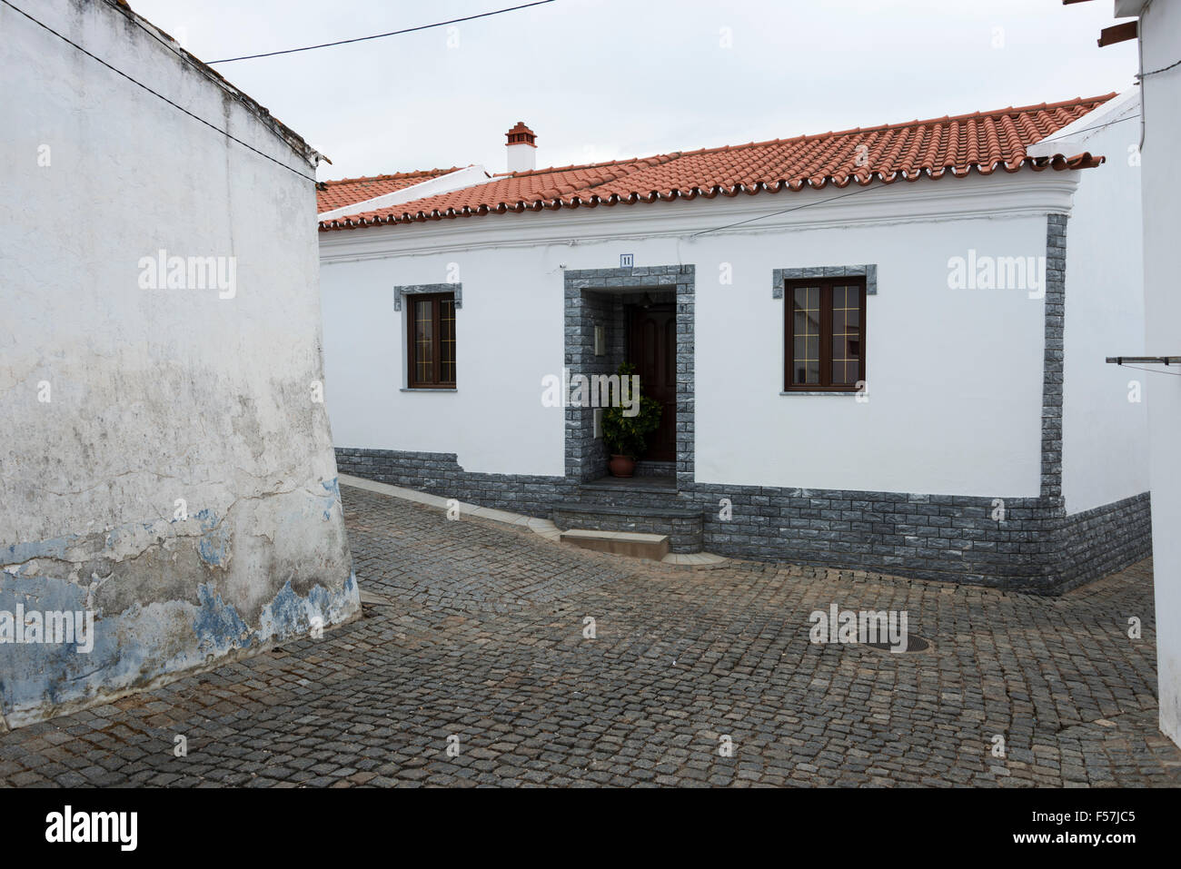 typisches altes Haus in Moura eine Stadt im Alentejo Region portugal Stockfoto