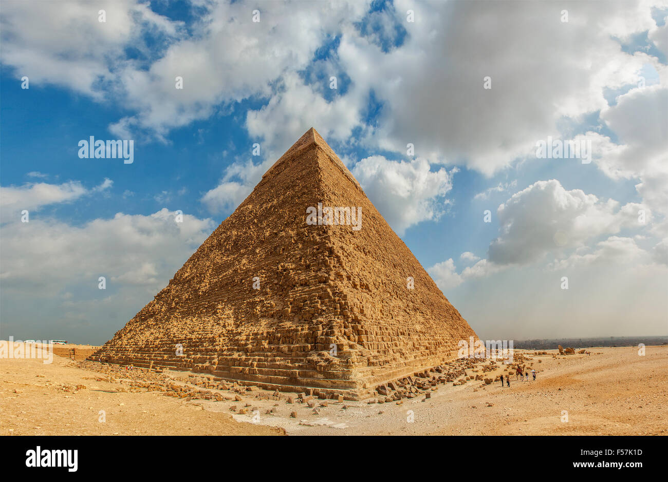 Bild der großen Pyramide von Gizeh. Kairo, Ägypten. Stockfoto