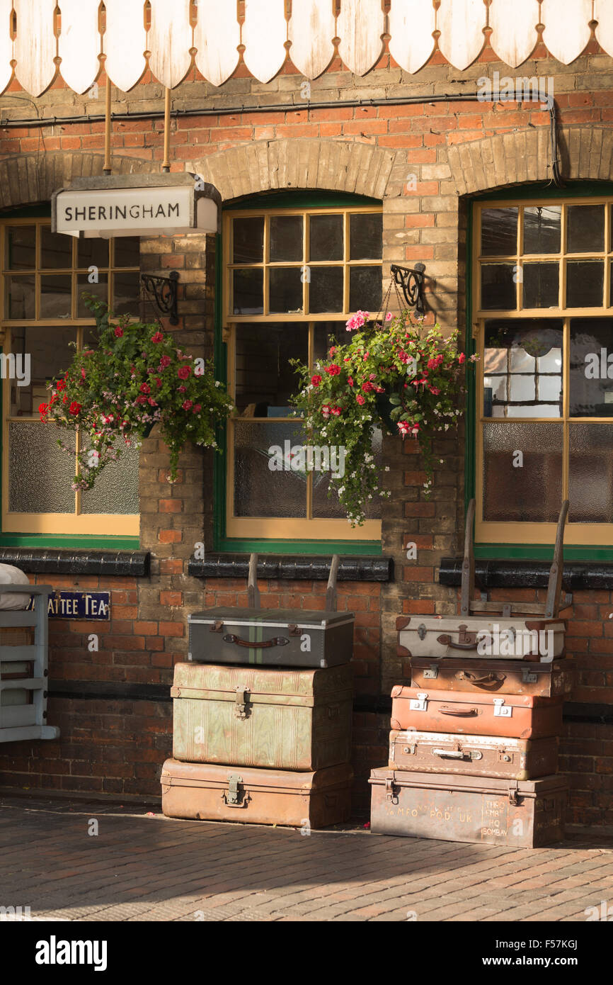 Sheringham Bahnhof Stockfoto