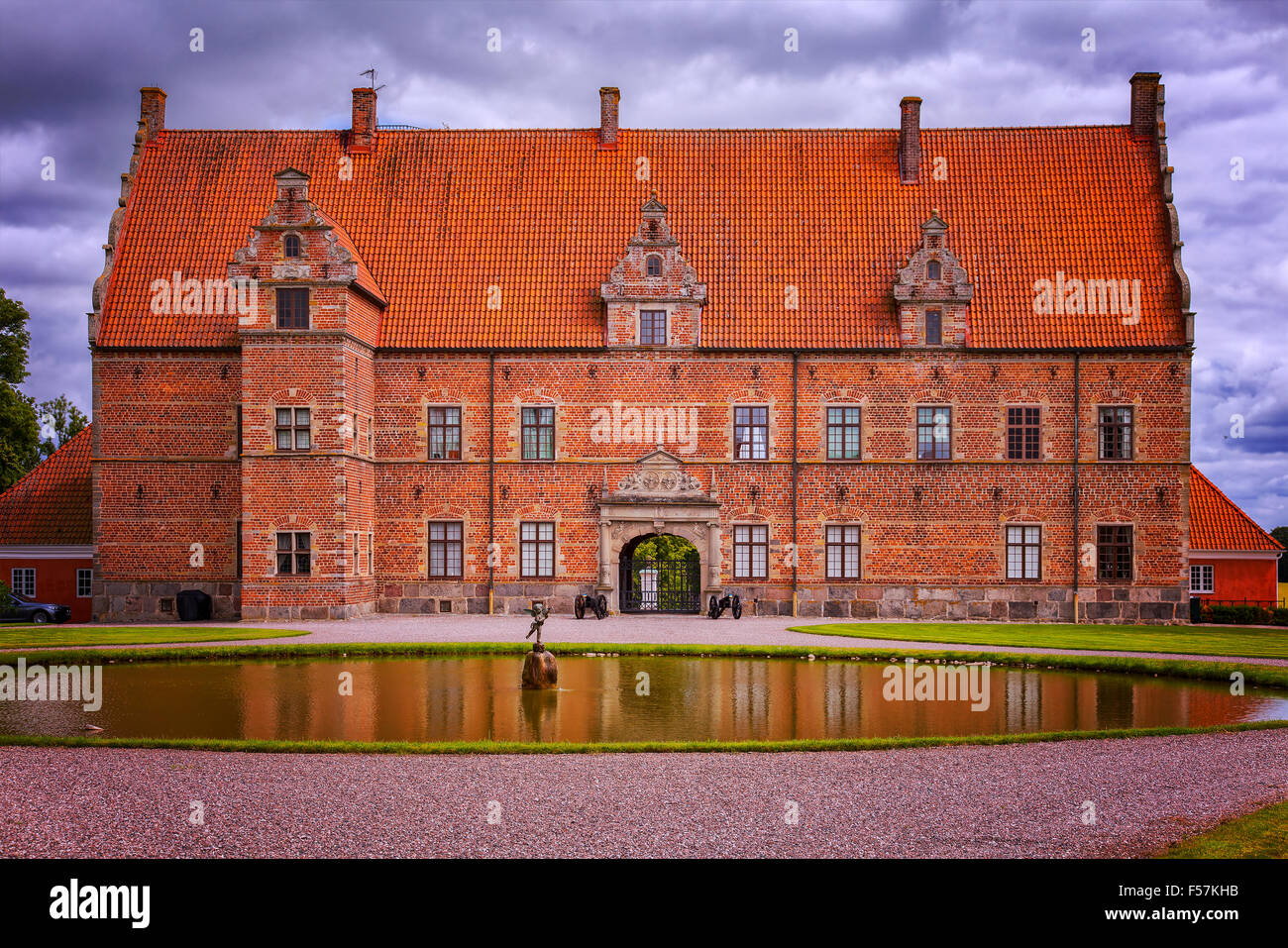 Bild des 16. Jahrhunderts Süd Schweden Schloss von Svenstorp. Stockfoto
