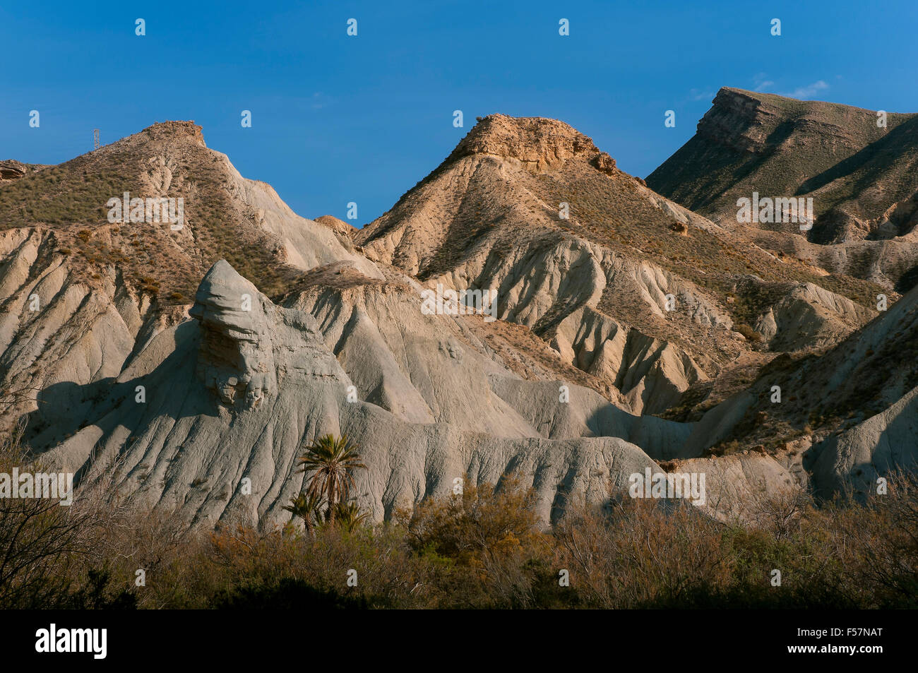 Natürlichen Ort Tabernas-Wüste, Provinz Almeria, Region von Andalusien, Spanien, Europa Stockfoto