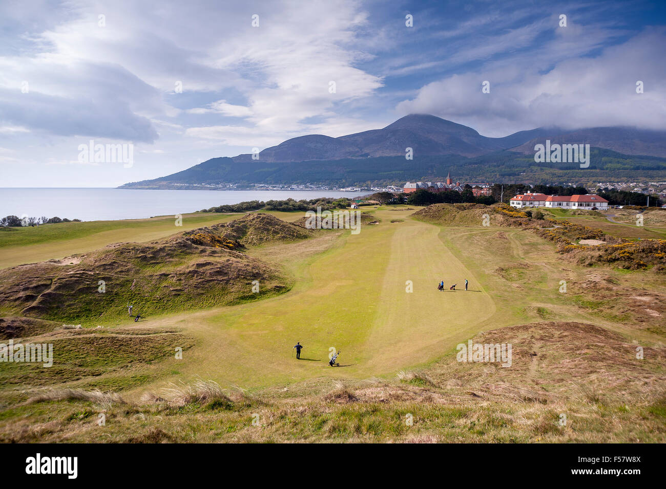 Royal County Down Golf in Newcastle, Nordirland Stockfoto