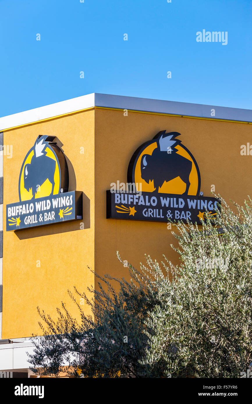 Buffalo Wild Wings Restaurant in Modesto, Kalifornien Stockfoto