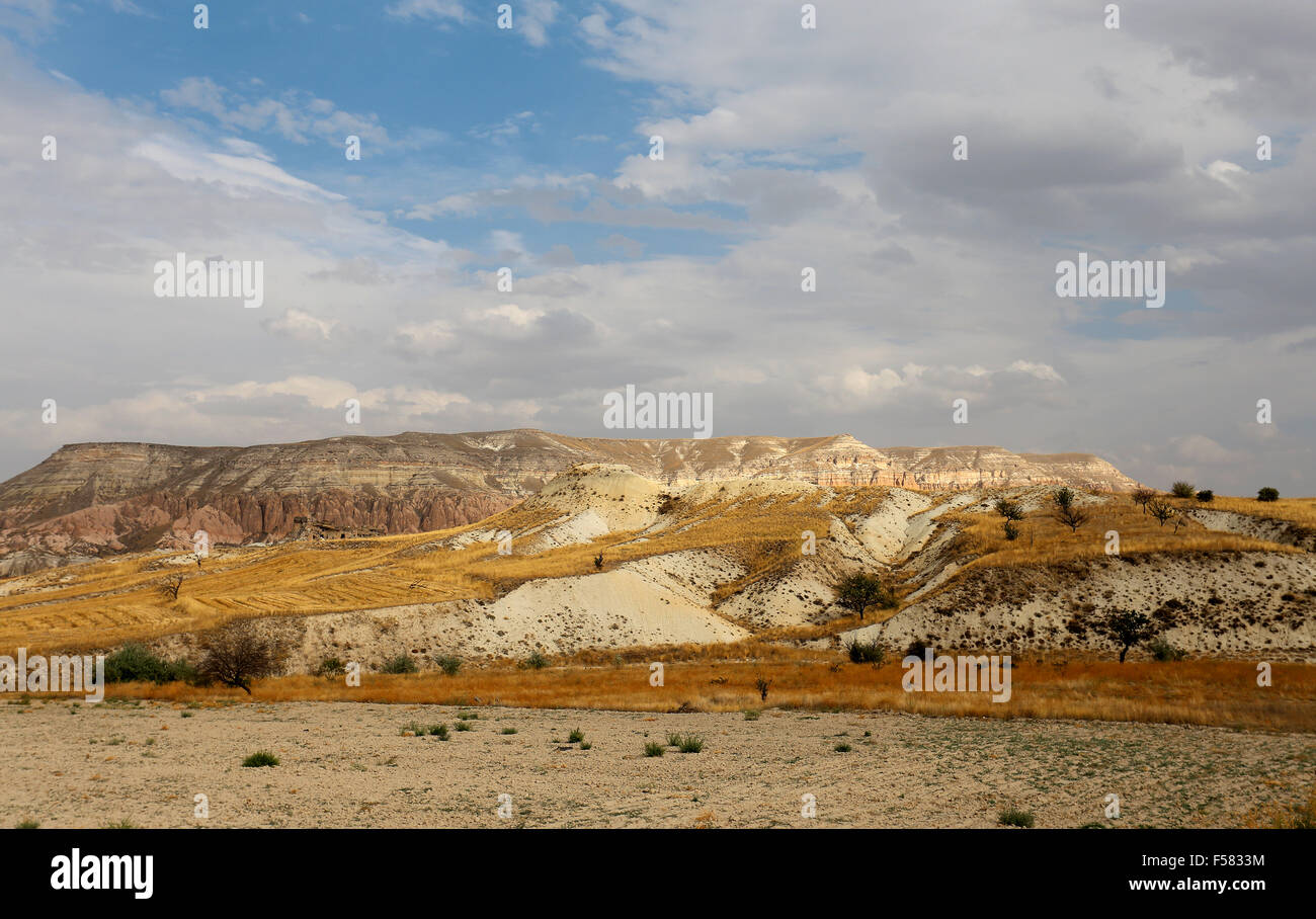 Schöne Kegel Berg in Cappadocia Türkei ist fotografierten Nahaufnahme Stockfoto