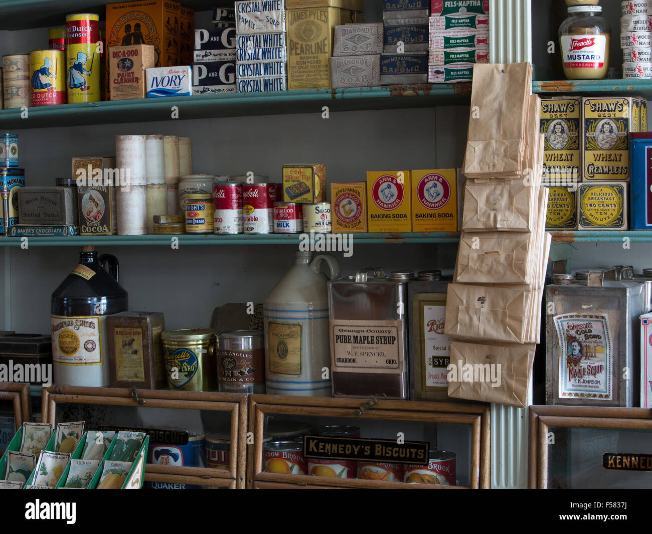 Virginia City Montana Altstadt Stockfoto