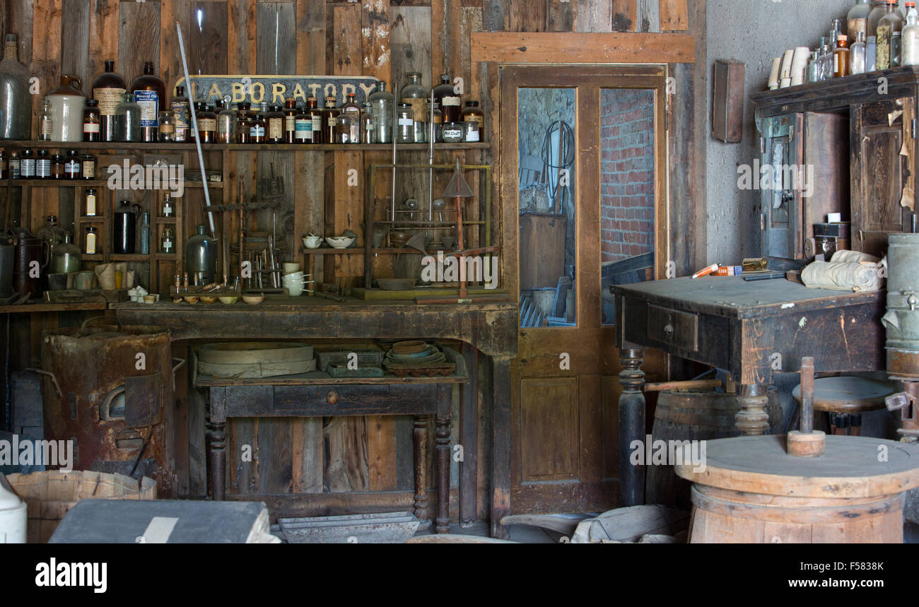 Virginia City Montana Altstadt Stockfoto