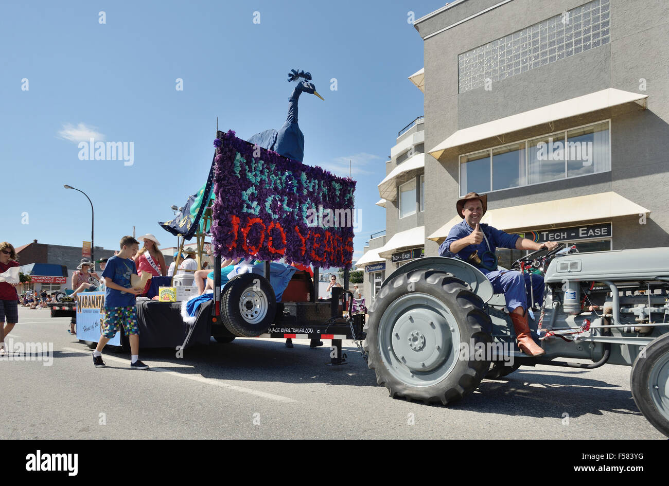 Penticton Peach Festival Grand Parade am 8. August 2015 Stockfoto