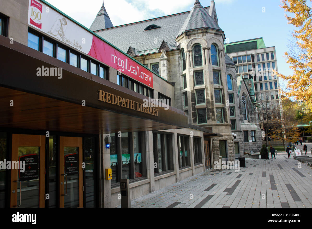 Die Bibliothek an der McGIll University in Montreal, Quebec Stockfoto
