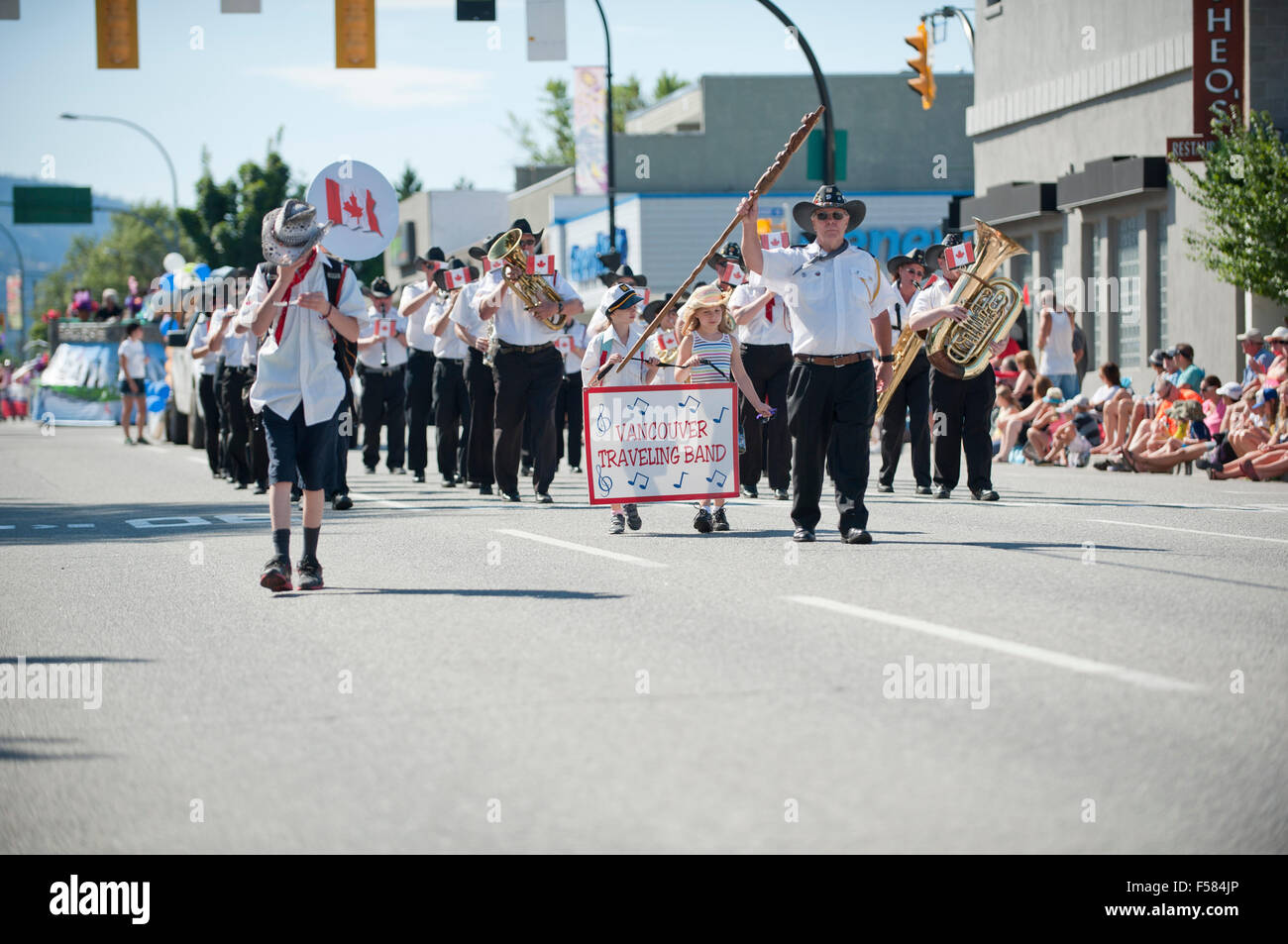 Penticton Peach Festival Grand Parade am 8. August 2015 Stockfoto