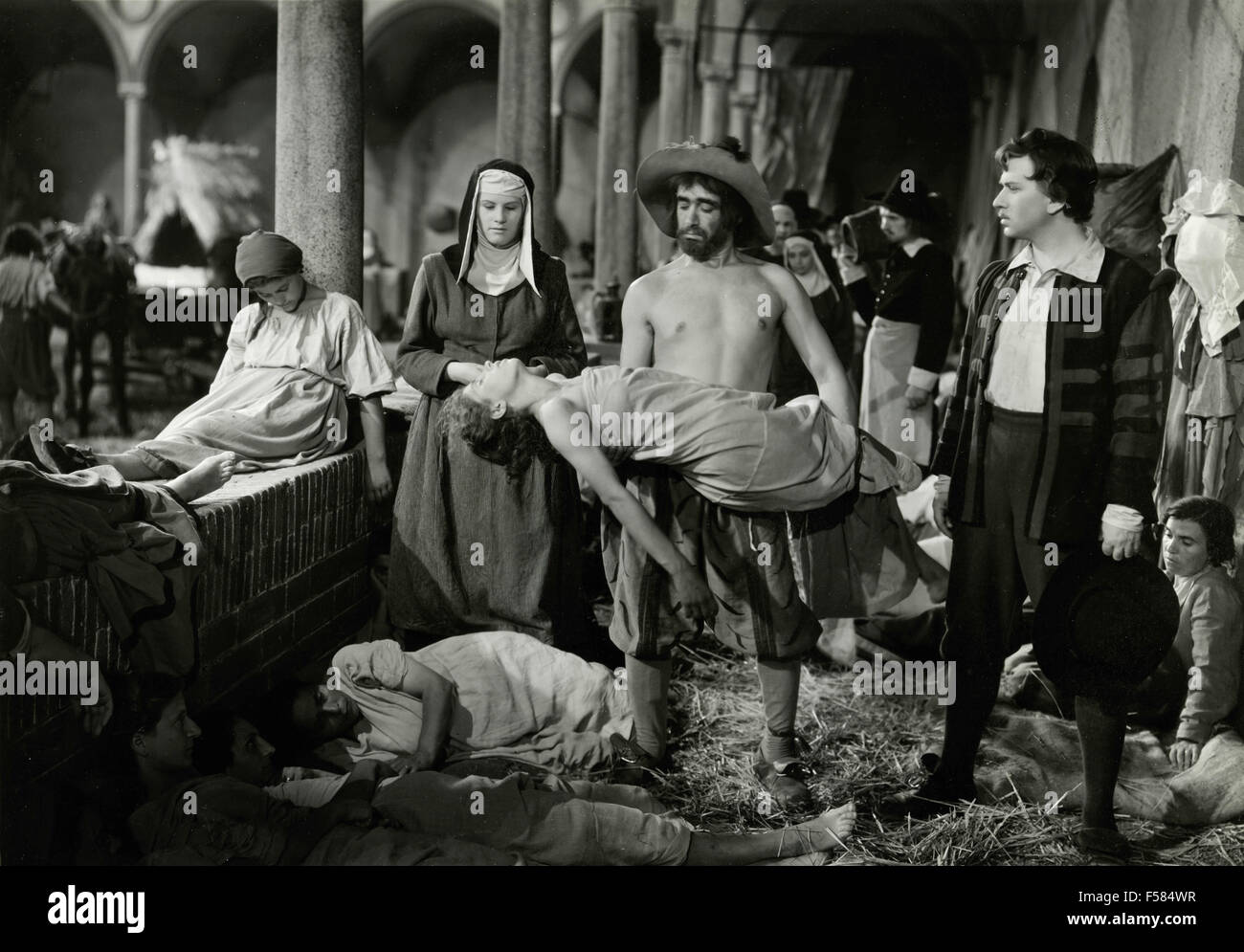Szene aus dem Film "Die Verlobten" von M. Camerini, 1941 Stockfoto