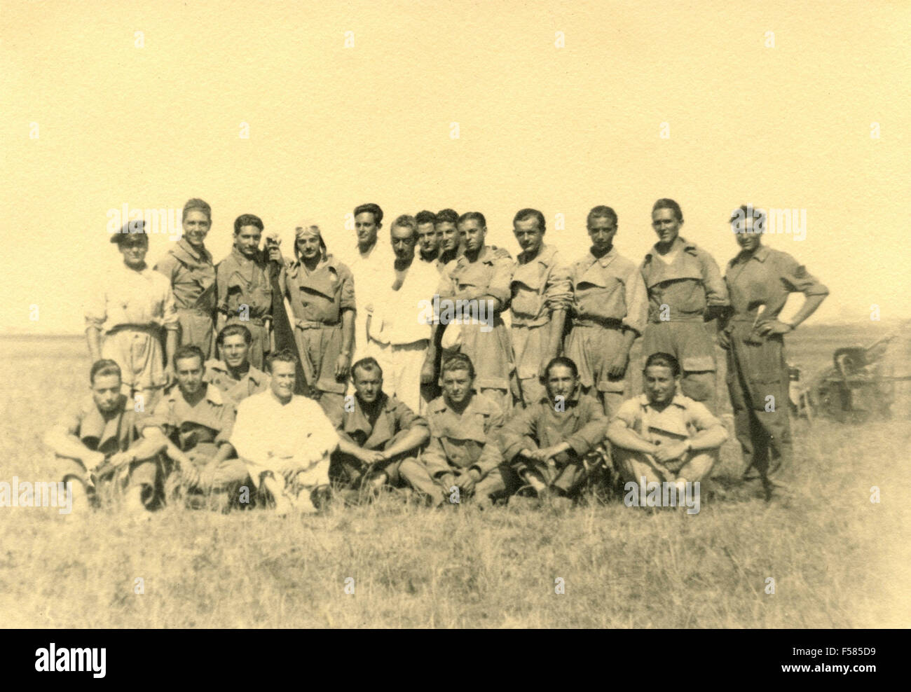 Gruppe der Flieger, Freunde, Italien Stockfoto