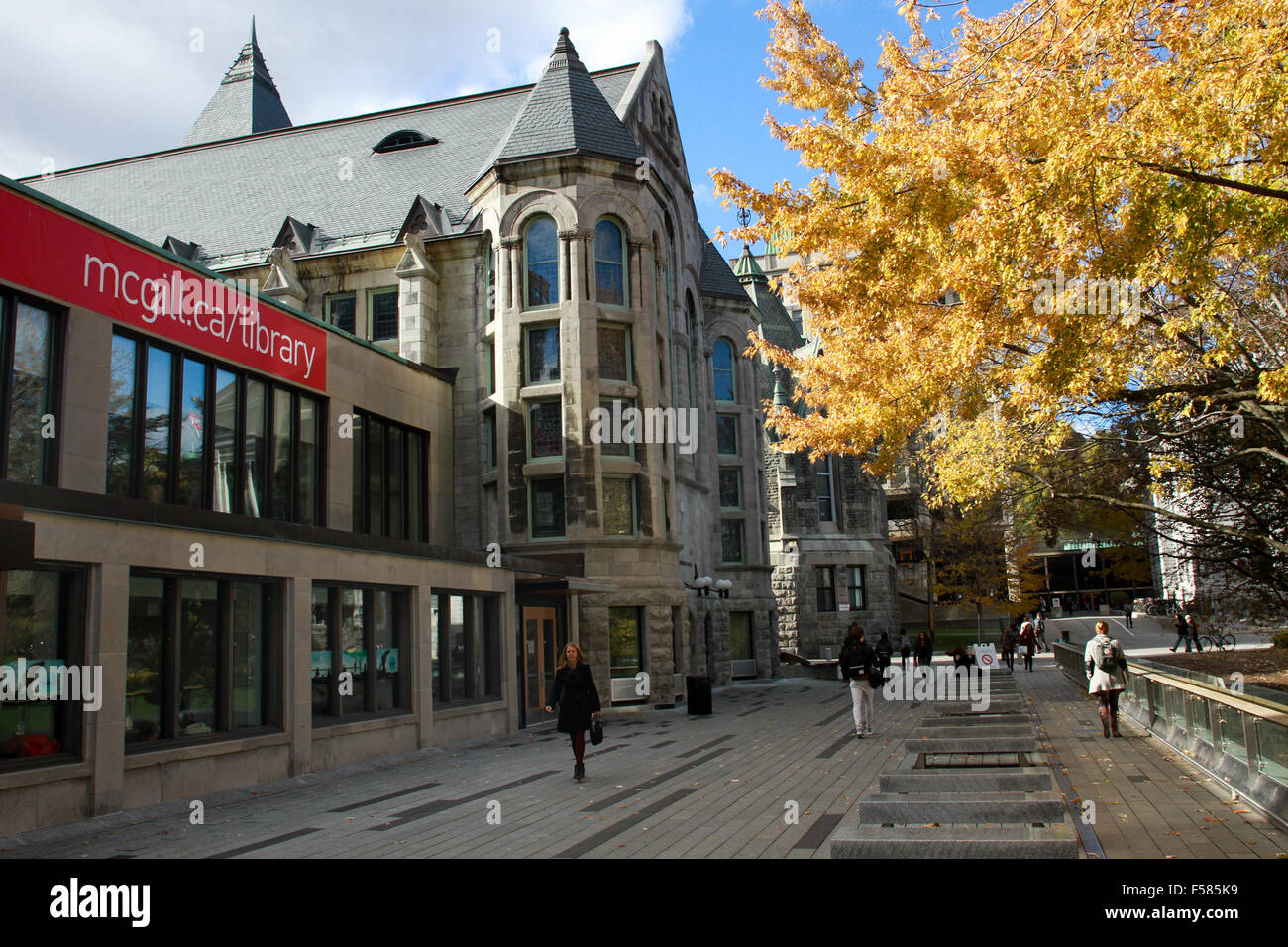 Die Bibliothek an der McGIll University in Montreal, Quebec Stockfoto