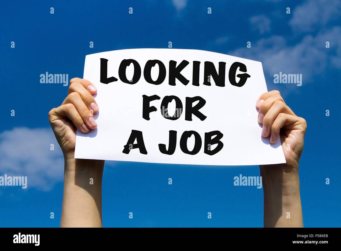 auf der Suche nach einem Job, Arbeitslosigkeit-Konzept Stockfoto