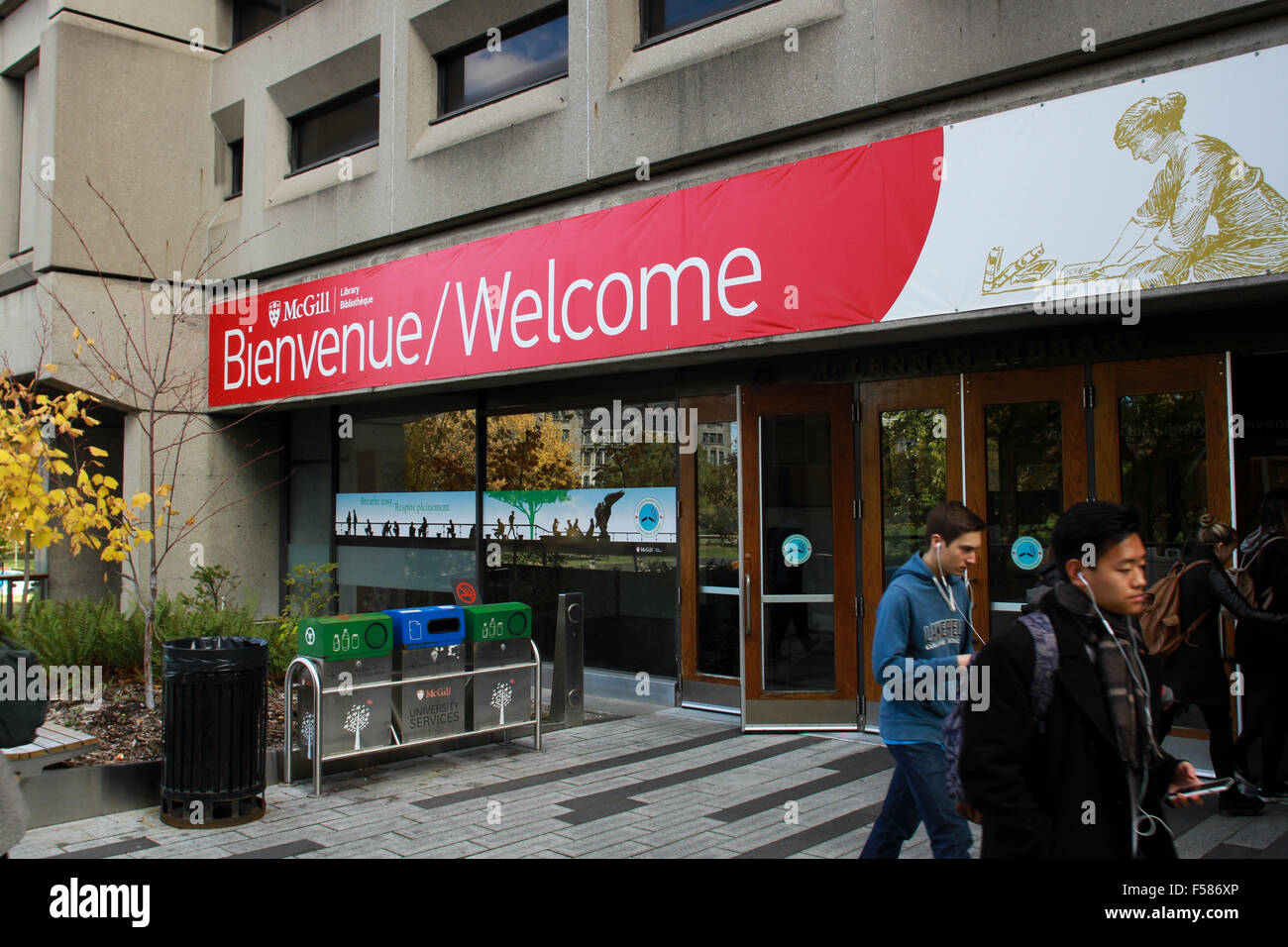 Die Bibliothek an der McGIll University in Montreal, Quebec Stockfoto