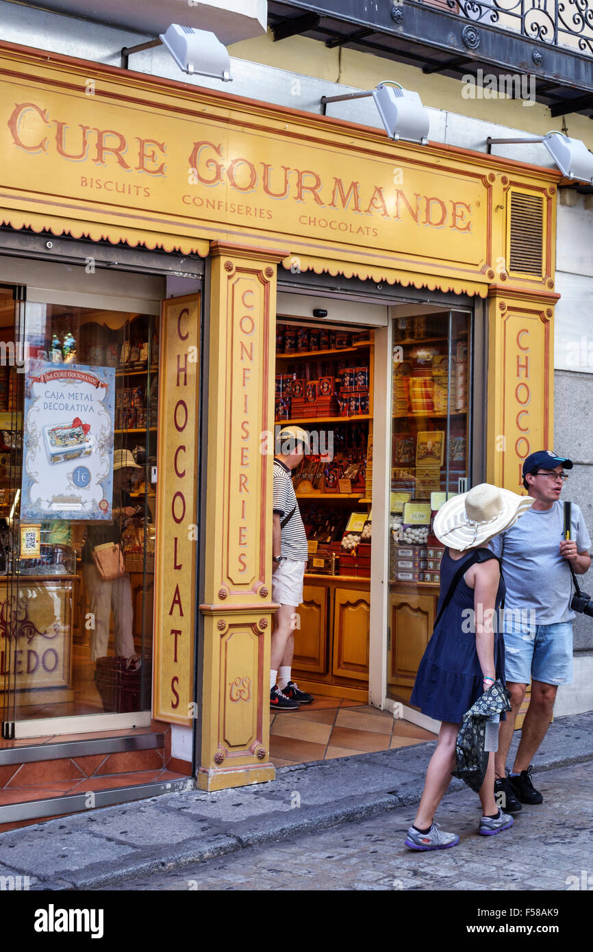 Toledo Spanien, Europa, Spanien, hispanische Altstadt, Unternehmen, Shopping Shopper Shopper Shops Shops Markt Märkte Marktplatz Kauf Verkauf, Einzelhandel st Stockfoto