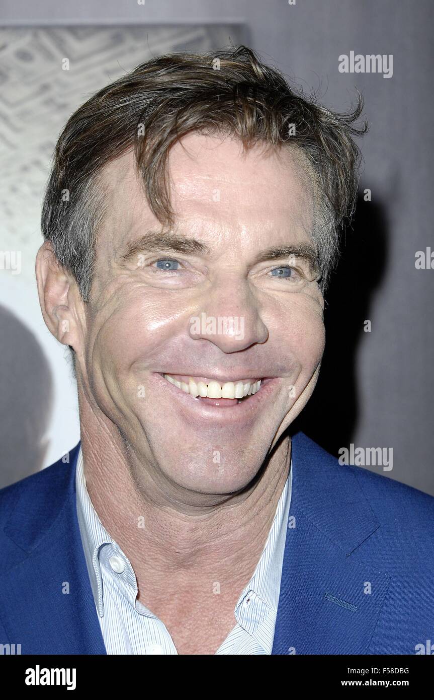 Culver City, CA. 29. Oktober 2015. Dennis Quaid im Ankunftsbereich für THE ART OF MORE Serie Premiere am Knistern, William Holden Theater, Sony Bilder Studios, Culver City, CA 29. Oktober 2015. Bildnachweis: Michael Germana/Everett Collection/Alamy Live-Nachrichten Stockfoto
