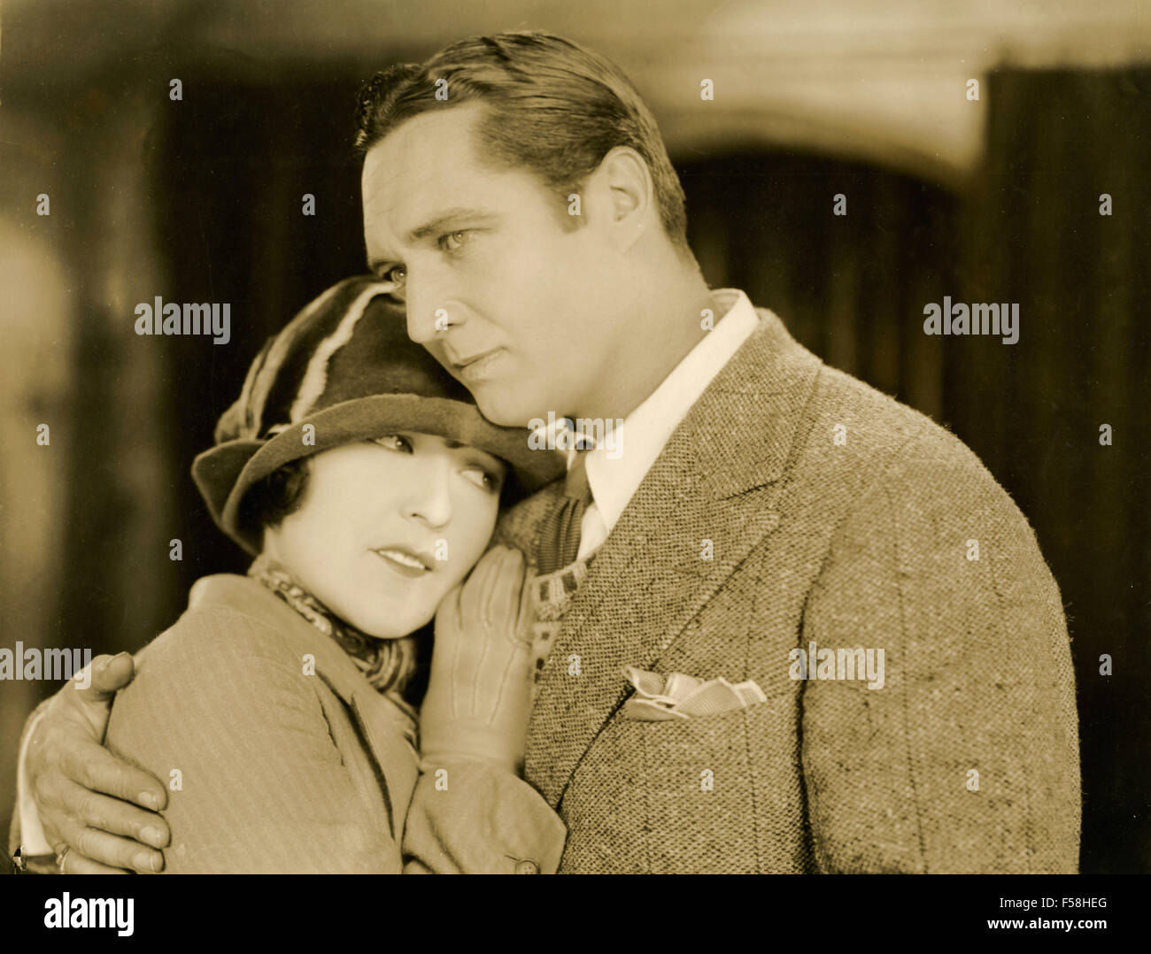 Aileen Pringle und Edmund Lowe in Soul Mates Stockfoto