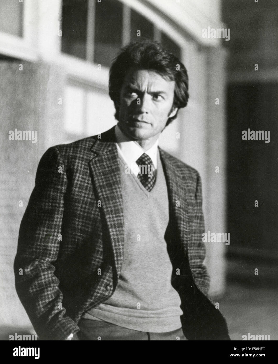 Der Schauspieler Clint Eastwood in Dirty Harry Stockfoto
