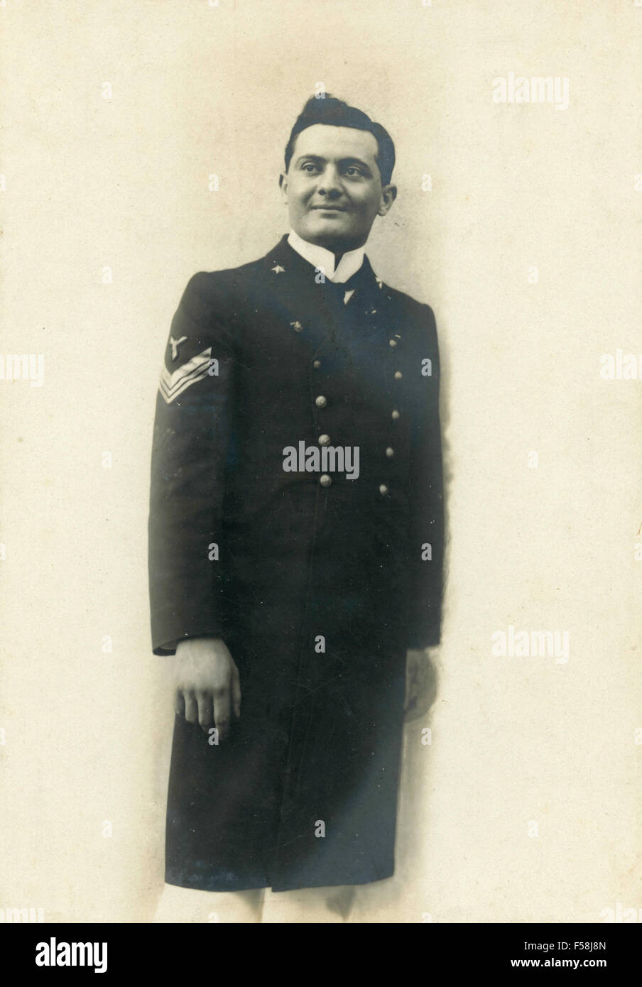 Porträt eines Soldaten, Italien Stockfoto