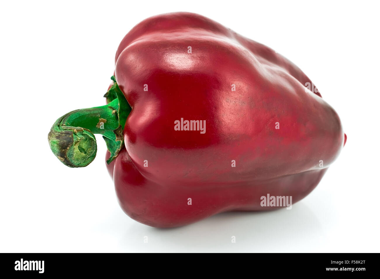 Rote Paprika, isoliert auf weiss Stockfoto