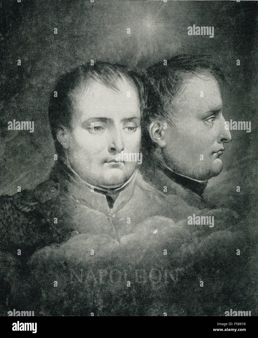 Kaiser Napoleon I bei 43 zum Zeitpunkt der den Russlandfeldzug 1812 Stockfoto