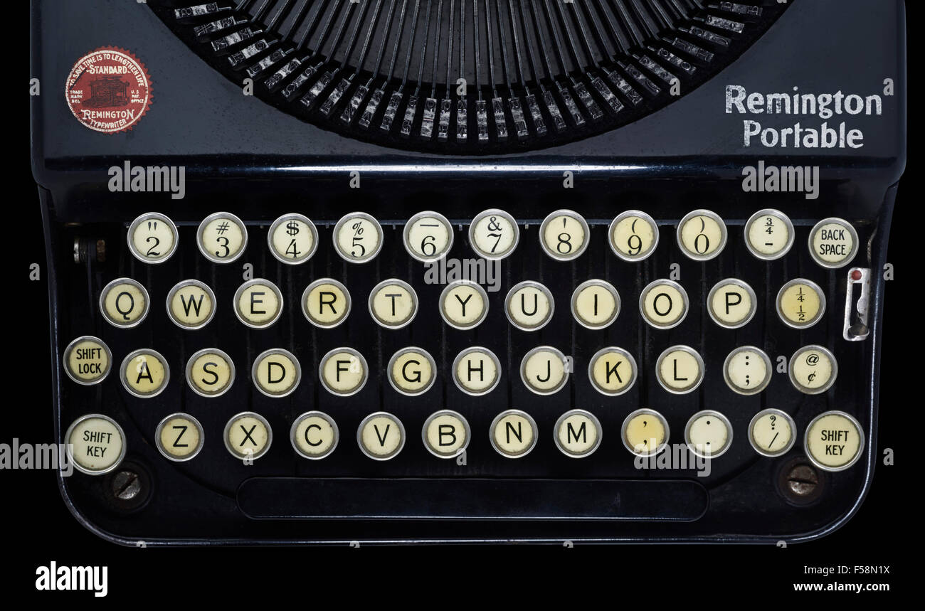 Remington Portable keyboard Stockfoto