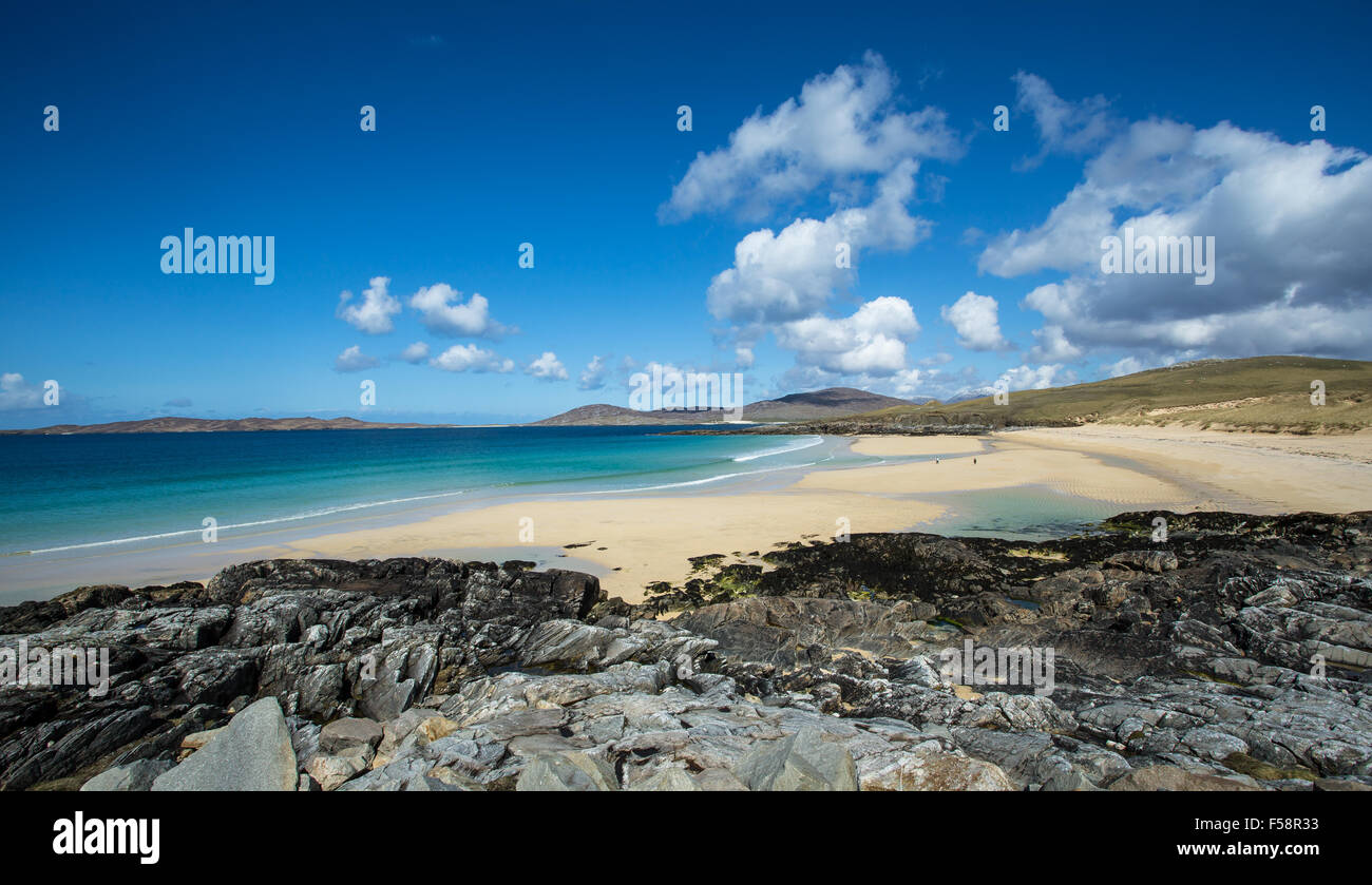 Traigh Lar Strand, Harris, äußeren Hebriden, Schottland Stockfoto