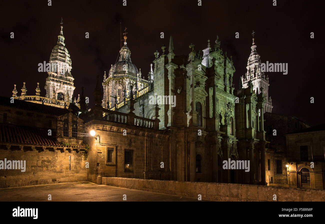 Die Kathedrale von St. James in Santiago De Compostela, Galicien, Spanien Stockfoto