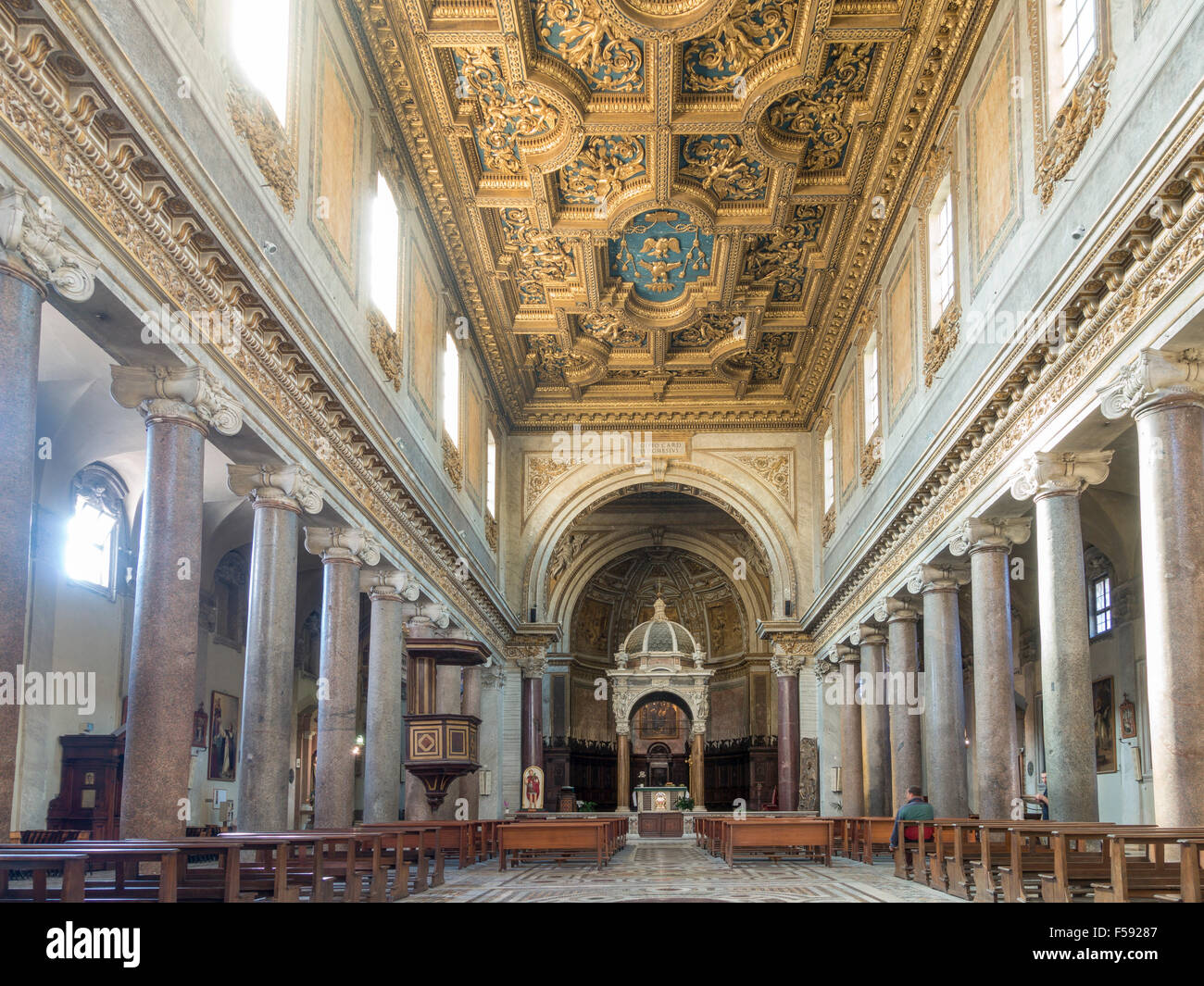 Kirche von San Crisogono, Trastevere, Rom, Latium, Italien Stockfoto