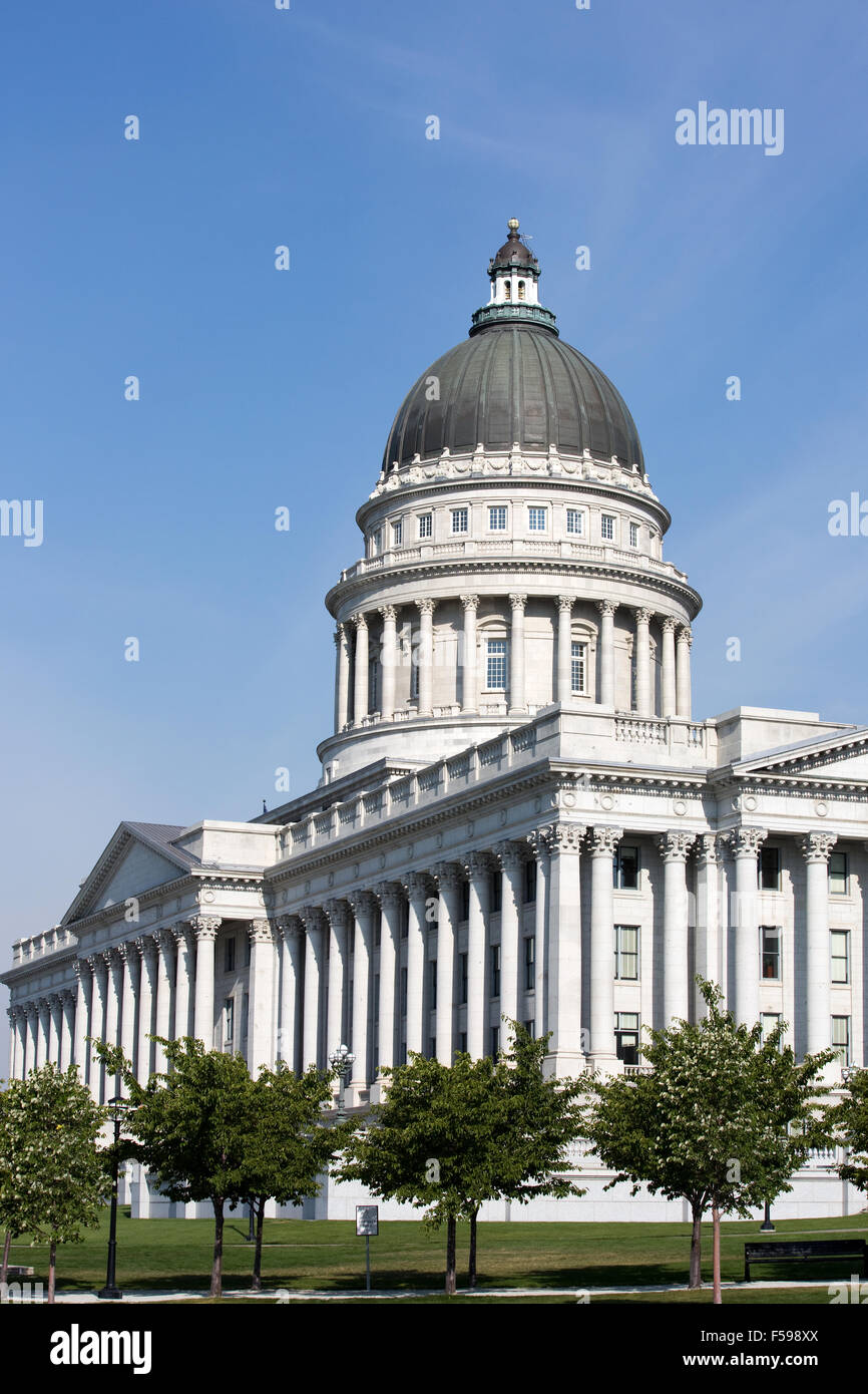 Utah State Capitol befindet sich in Salt Lake City, Utah, USA. Stockfoto