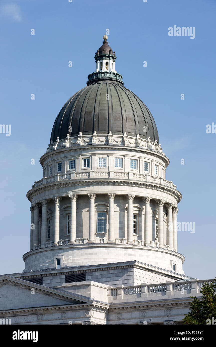 Utah State Capitol befindet sich in Salt Lake City, Utah, USA. Stockfoto