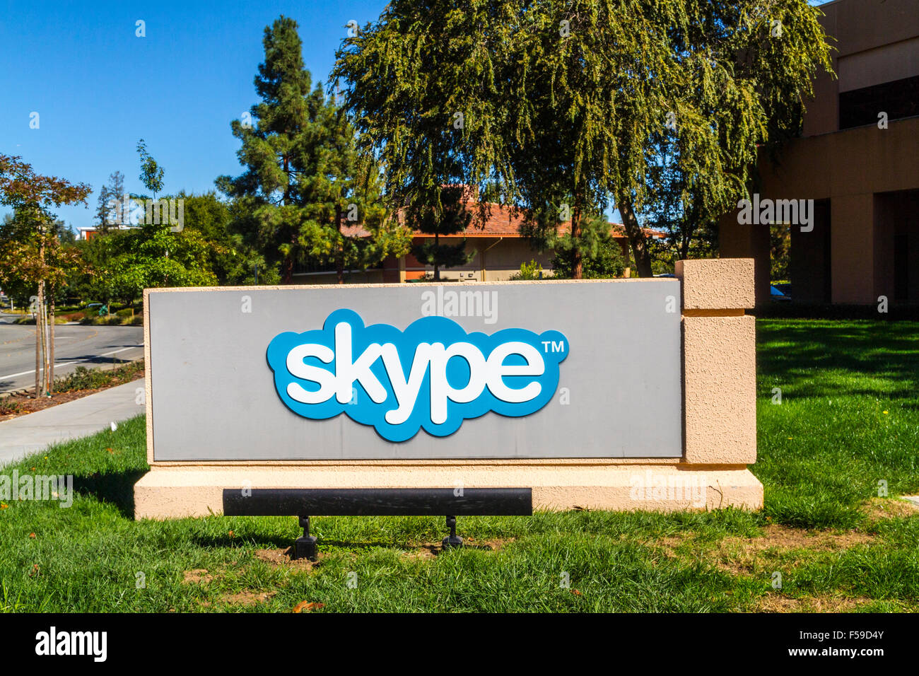 Skype-Büros in Palo Alto Kalifornien Stockfoto