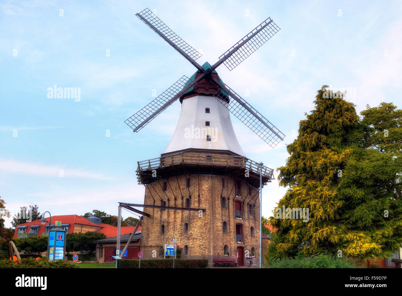 Windmühle Amanda, Kappeln, Schlei, Schleswig-Holstein, Deutschland Stockfoto